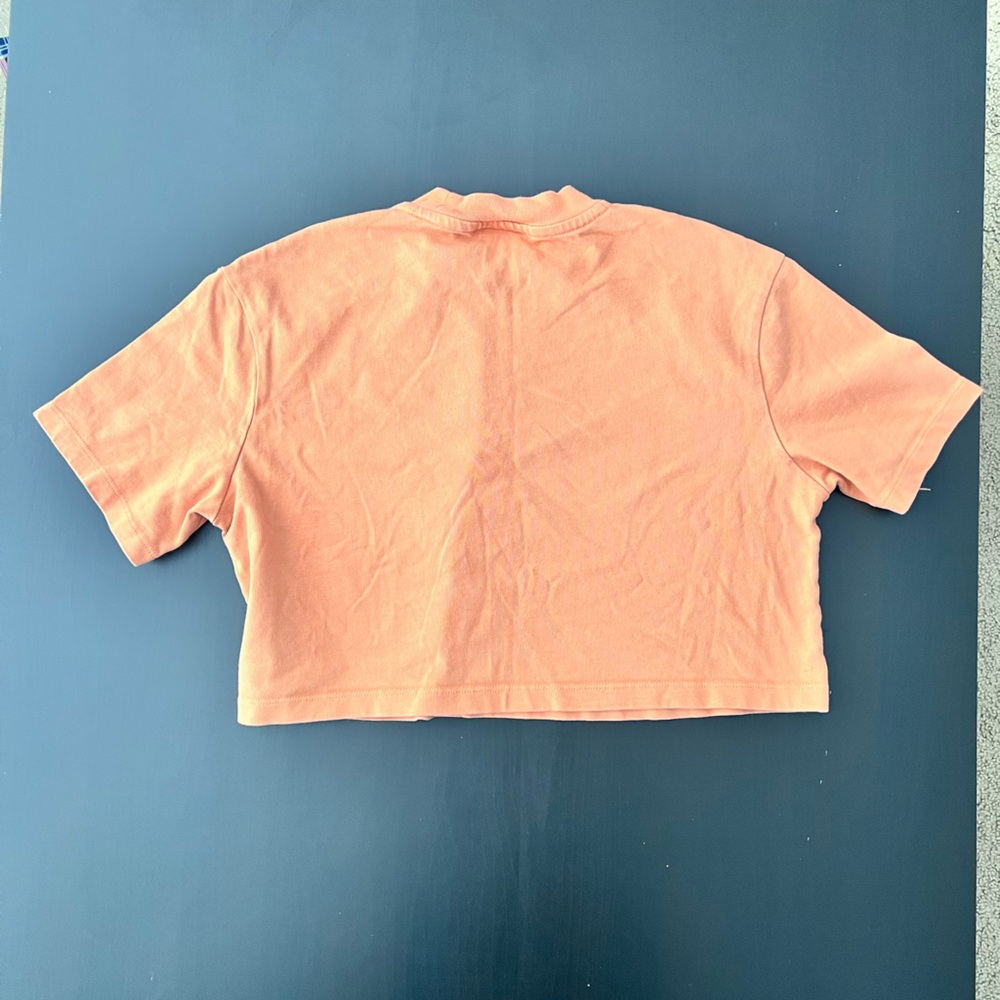Nike Orange Cropped T-Shirt - Picture 3 of 4